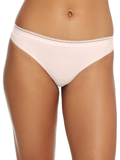Shop Bare The Easy Everyday Cotton Thong In Delicacy