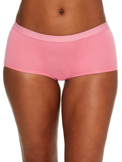 Shop Bare The Easy Everyday Cotton Boyshort In Wild Rose