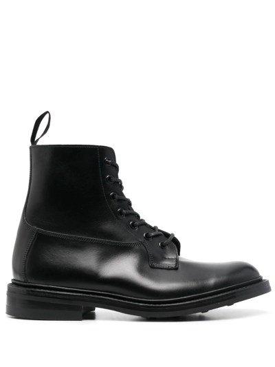 Shop Tricker's Lace-up Ankle Boots In Schwarz
