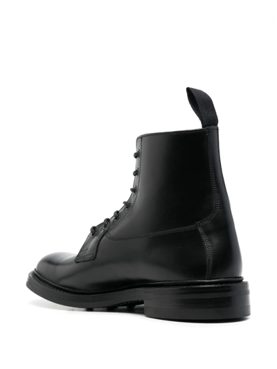 Shop Tricker's Lace-up Ankle Boots In Schwarz