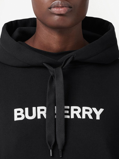 Shop Burberry Logo-print Hoodie In Schwarz