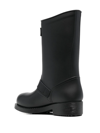 Dsquared2 Mid-calf Rain Boots In Black