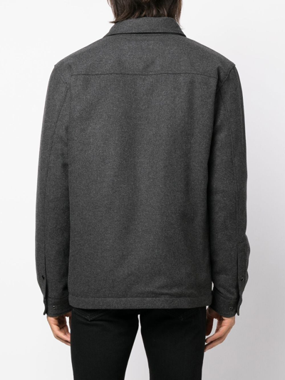 Shop Woolrich Long-sleeve Shirt Jacket In Grau