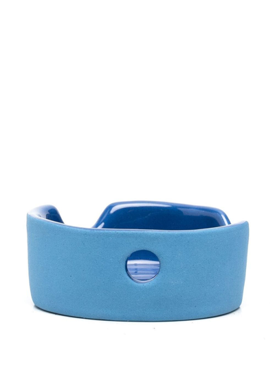 Off-white Meteor Ceramic Ashtray In Blau
