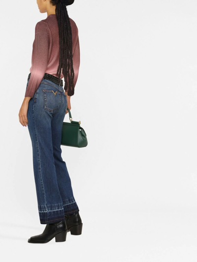 Tory Burch Ombré-effect Cashmere Jumper In Rosa