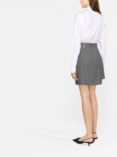 Prada Long-sleeved Button-up Shirt In Weiss