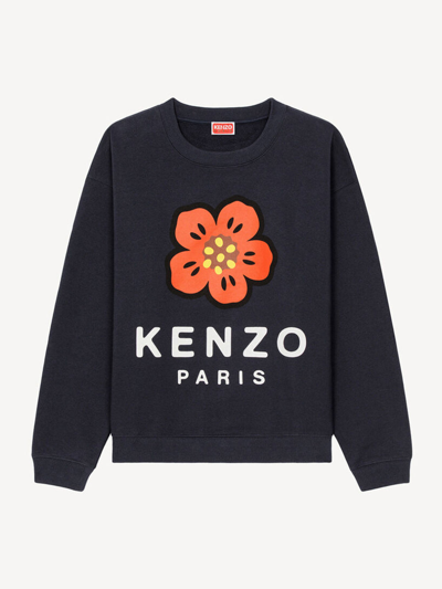 Shop Kenzo Felpa Boke Flower Clothing In Blue