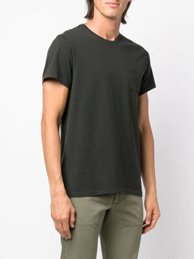 Shop Ralph Lauren Rrl Tube Patch-pocket T-shirt In Black