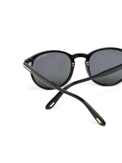 Tom Ford Round-frame Design Sunglasses In Black