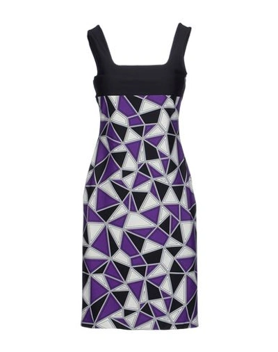 Fausto Puglisi Short Dress In Purple