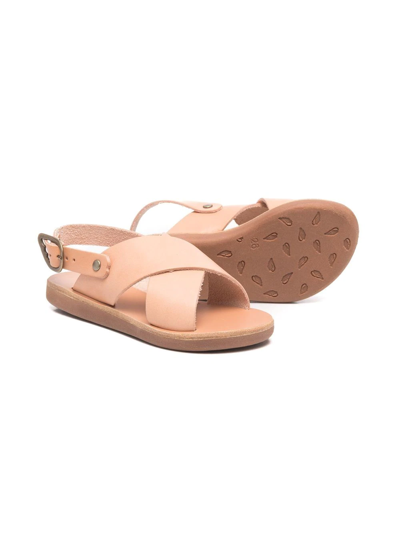 Shop Ancient Greek Sandals Maria Open-toe Sandals In Neutrals