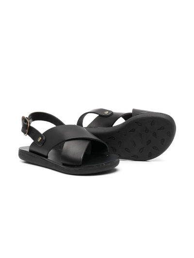 Shop Ancient Greek Sandals Maria Open-toe Sandals In Black