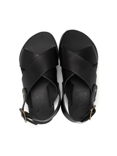 Shop Ancient Greek Sandals Maria Open-toe Sandals In Black