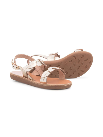 Shop Ancient Greek Sandals Fysi Open-toe Sandals In Gold