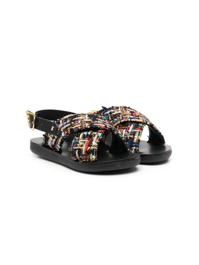 Shop Ancient Greek Sandals Maria Open-toe Sandals In Black