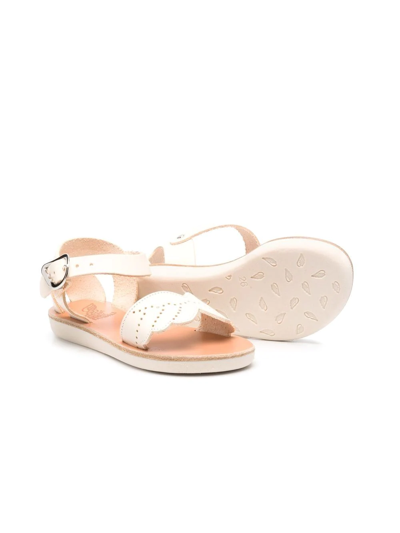 Ancient Greek Sandals Little Andromeda Leather Sandals In White