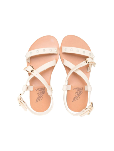 Shop Ancient Greek Sandals Sofia Open-toe Sandals In White