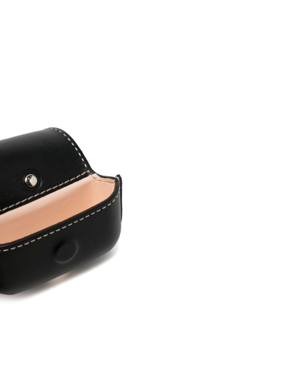 Shop Apc Engraved-logo Leather Wallet In Black
