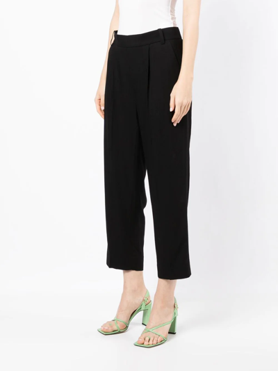 Vince Tapered Pull-on Pants In Black