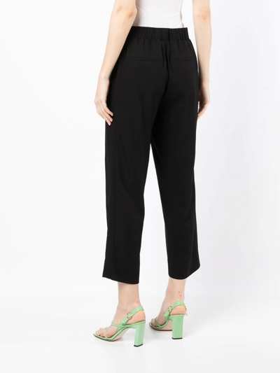 Vince Tapered Pull-on Pants In Black