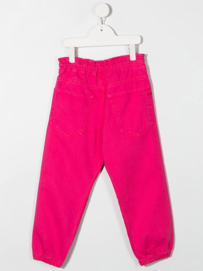 Shop Diesel Corduroy Drawstring-waist Trousers In Pink