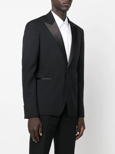 Shop Alexander Mcqueen Single-breasted Fitted Blazer In Black