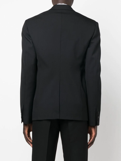 Shop Alexander Mcqueen Single-breasted Fitted Blazer In Black
