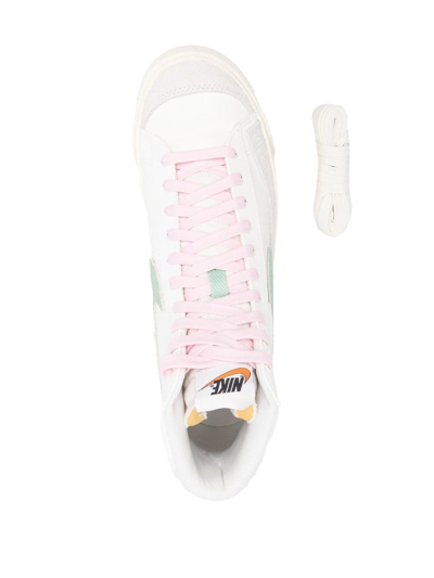 Shop Nike Blazer Mid 77' Prm Sneakers In Neutrals