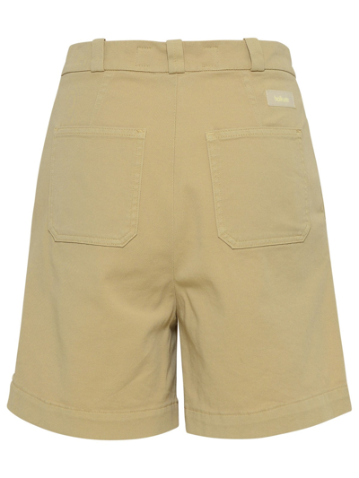 Shop Haikure B Eige Cotton New Roma Shorts In Beige