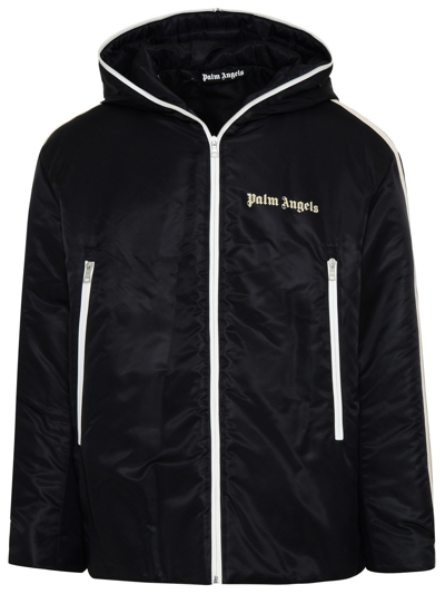 Shop Palm Angels Black Nylon Sports Jacket
