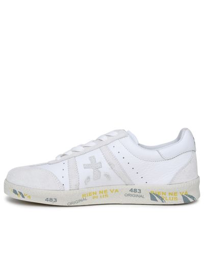 Shop Premiata Bonnied Sneakers In Suede Blend In White