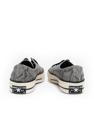 Converse Chuck 70 Snake-effect Suede Sneakers In Grey | ModeSens