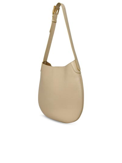 Shop Frenzlauer Ivory Leather Hobo Bag In Yellow