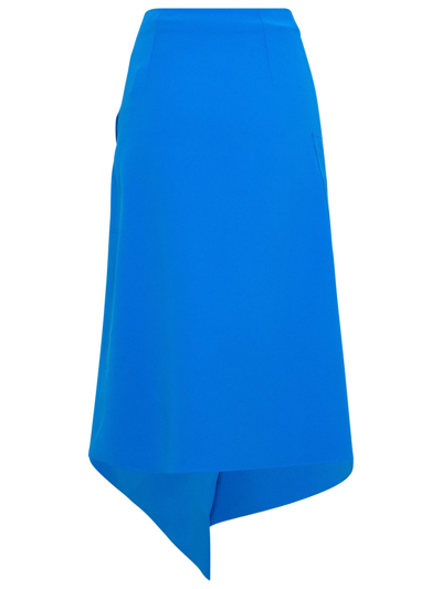 Shop Off-white Light Blue Polyester Cady Skirt