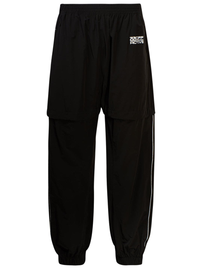 Shop Off-white Pantaloni Track Neri In Black