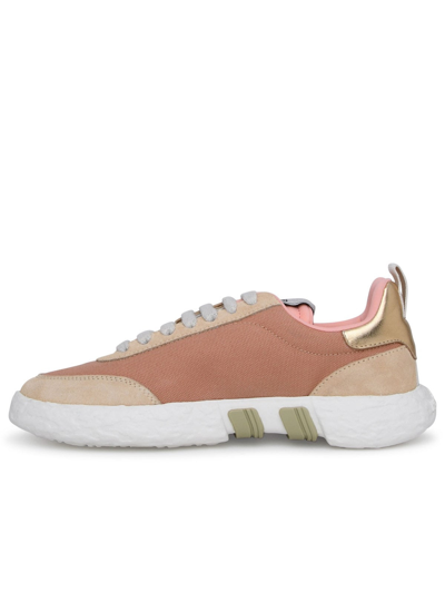 Shop Hogan Salmon Canvas -3r Sneakers In Pink
