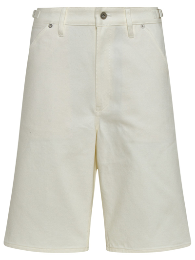 Shop Jil Sander White Cotton Shorts