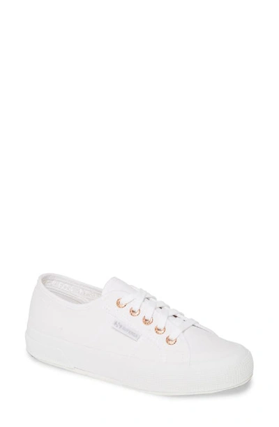 Shop Superga Cotu Sneaker In White/ Rose