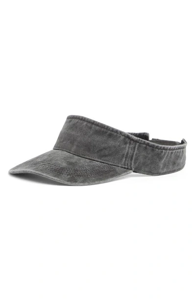 Shop Abound Washed Cotton Visor In Grey Pearl