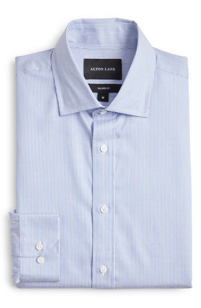 Shop Alton Lane Mason Tailored Fit Check Stretch Button-up Shirt In Oxford Blue Bengal