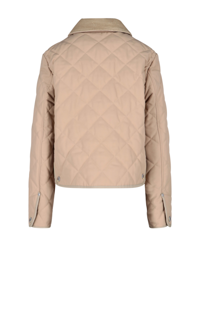 Shop Burberry Country Cropped Jacket In Neutrals