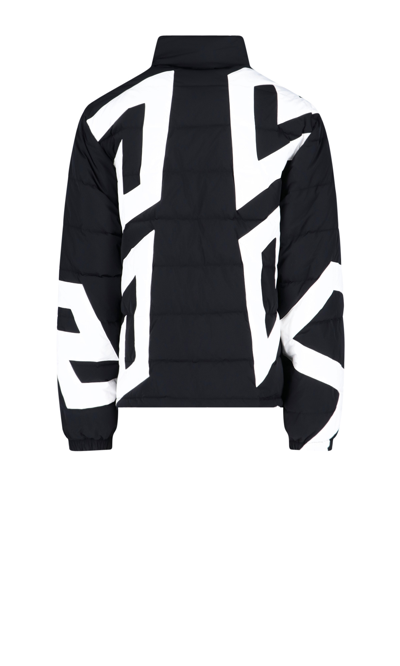 Shop Versace Logo Down Jacket