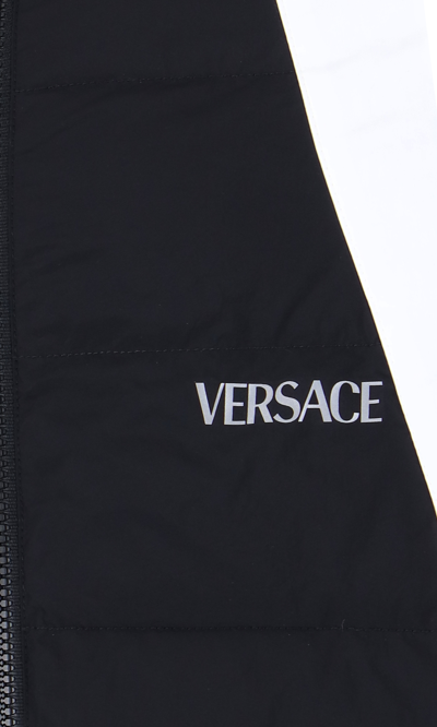 Shop Versace Logo Down Jacket