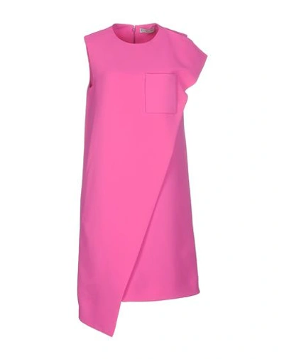 Balenciaga Short Dress In Fuchsia