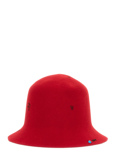 Shop Superduper Feat Lorenzojova Freya Hat In Red