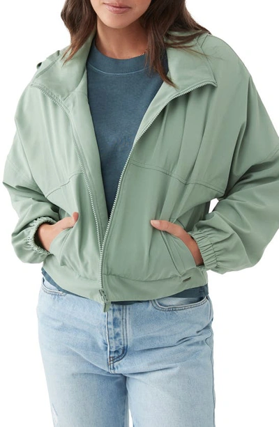 Shop O'neill Layton Hooded Jacket In Sage Green