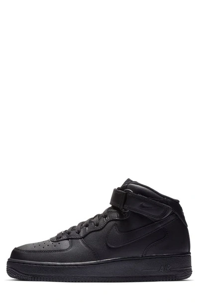 Shop Nike Air Force 1 Mid '07 Sneaker In Black/ Black