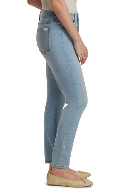 Shop Jen7 By 7 For All Mankind High Waist Exposed Button Fly Skinny Jeans In Kirra