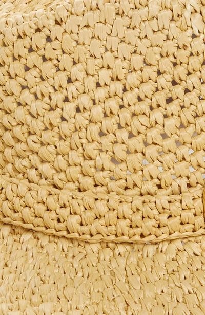 Shop Valentino Vlogo Crochet Fedora In Naturale