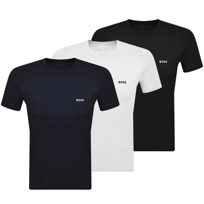 Shop Boss Business Boss Multi Colour Triple Pack T Shirts In Black